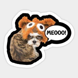 Funny Dog as a Cat Sticker